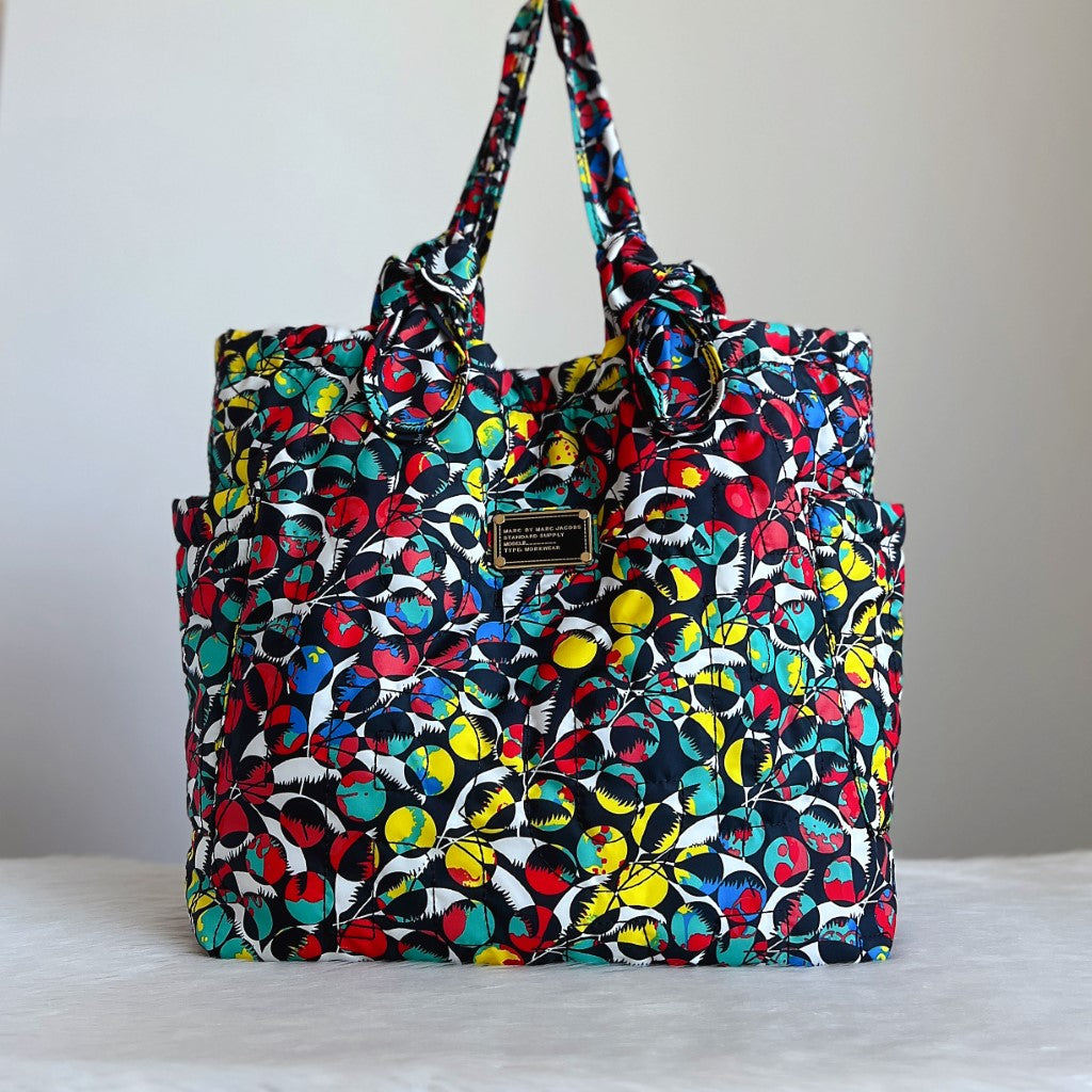 Marc Jacobs Colourful Pattern Holiday Large Shoulder Bag Excellent