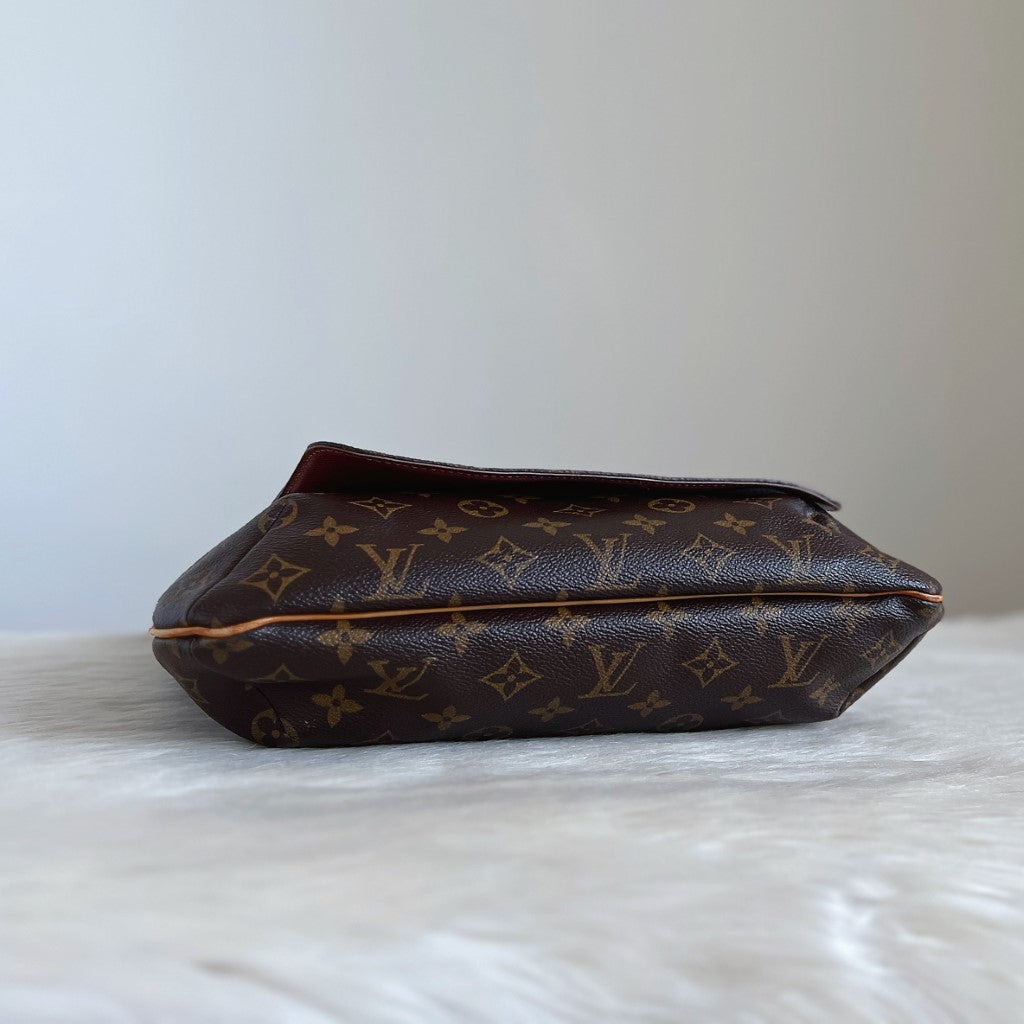 Louis Vuitton Signature Monogram Musette GM Crossbody Shoulder Bag