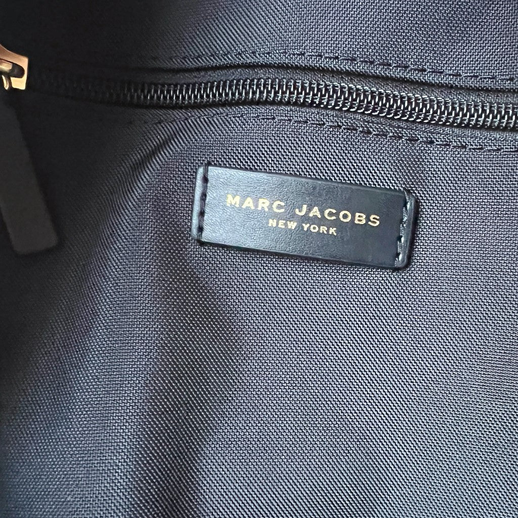 Marc Jacobs Black Canvas Zip Pockets Backpack