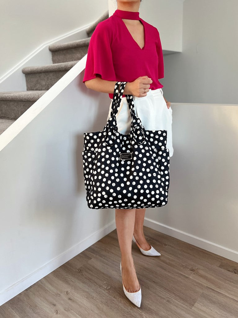 Marc Jacobs Polka Dot Shopper Shoulder Bag Excellent