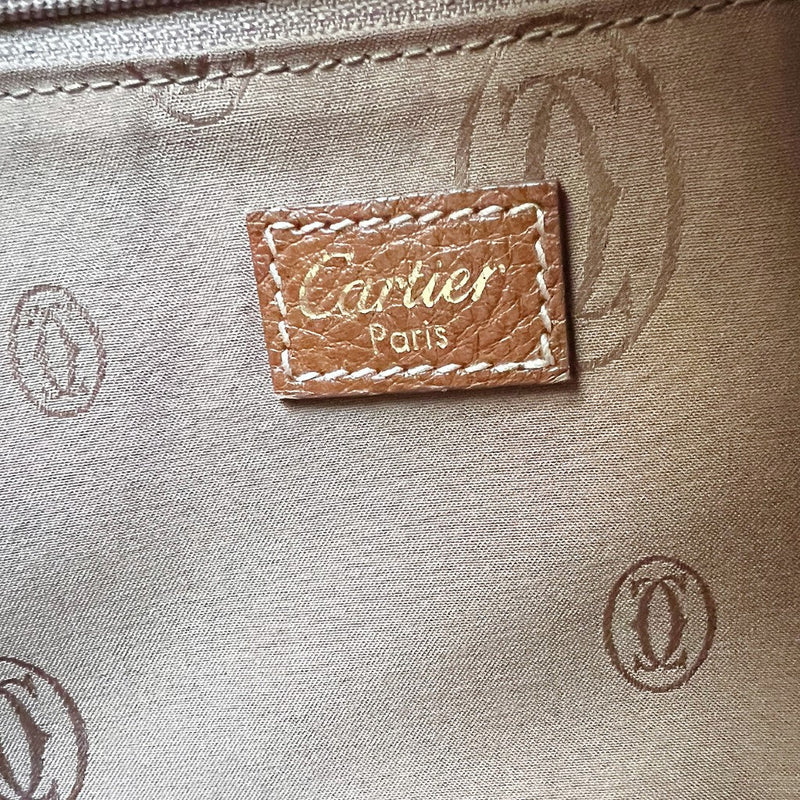 Cartier Caramel Leather Signature Marcello Bag
