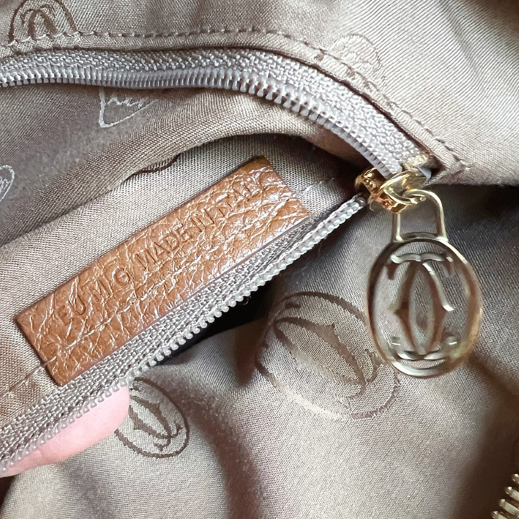 Cartier Caramel Leather Signature Marcello Bag