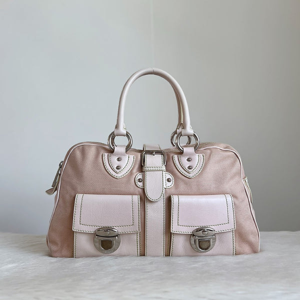 Marc Jacobs Light Pink Buckle Detail Front Pocket Tote Bag