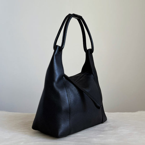 Gucci Classic Black Leather Slouchy Shoulder Bag