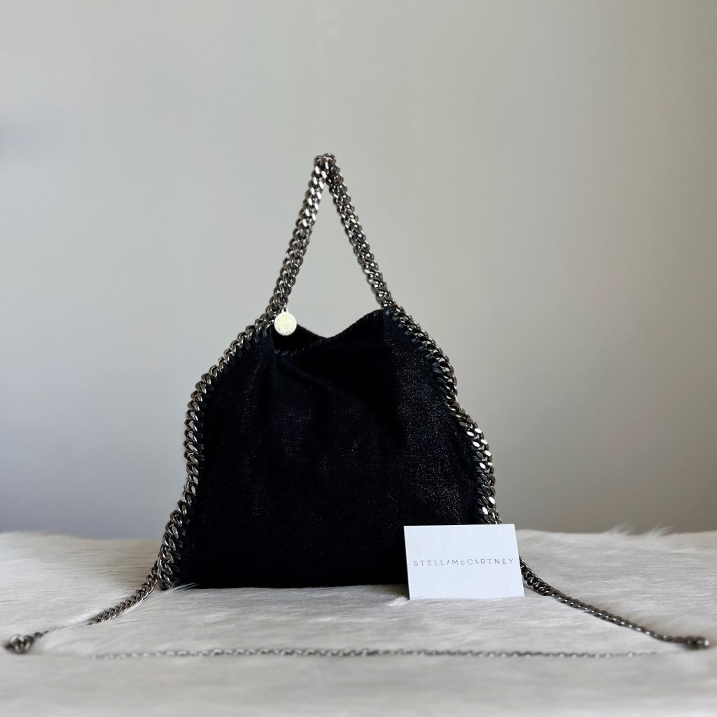 Stella McCartney Black Signature Falabella Shoulder Bag