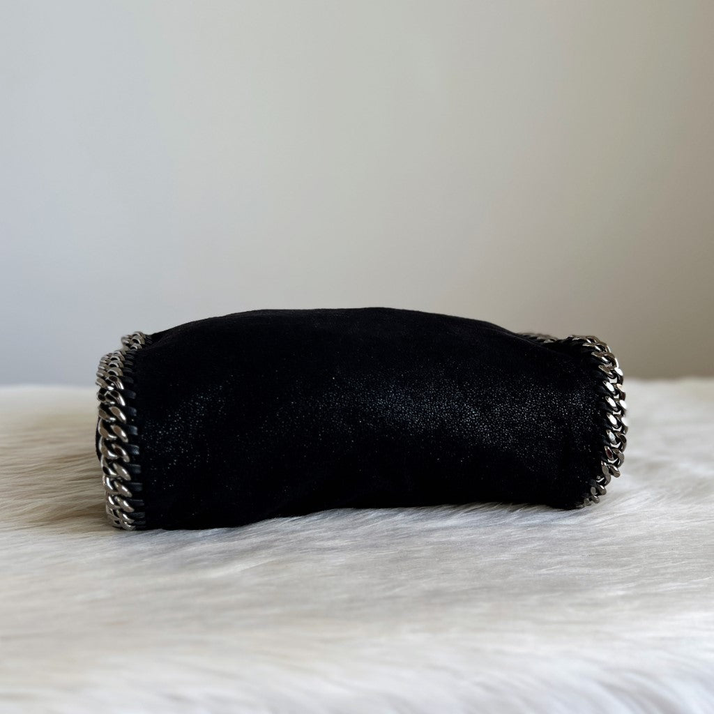 Stella McCartney Black Signature Falabella Shoulder Bag