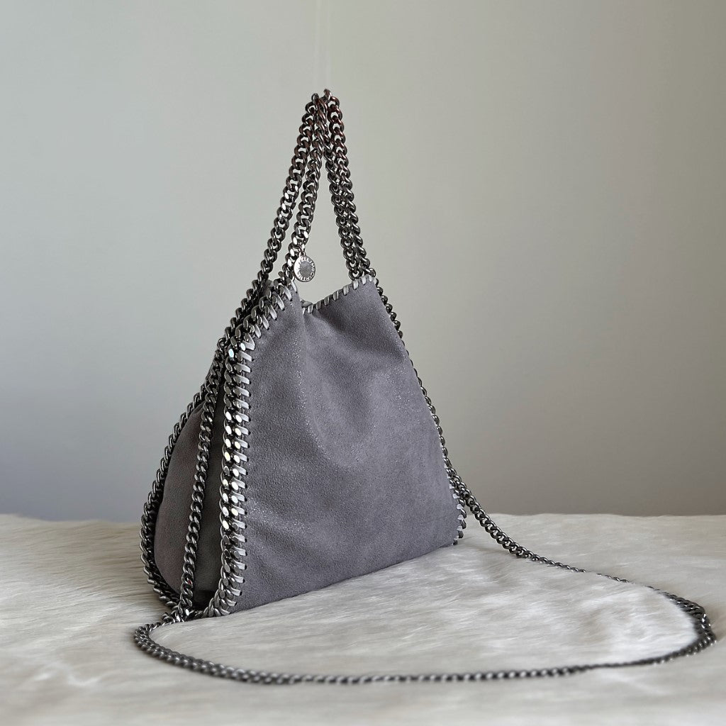 Stella Mccartney Grey Signature Falabella Shoulder Bag