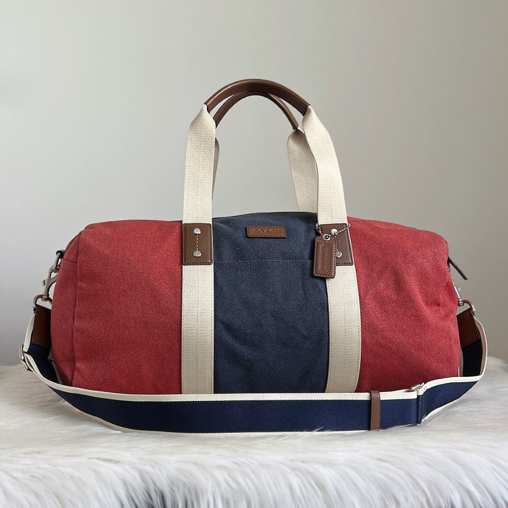 Coach Colour Block Carryall Large Travel Bag Excellent