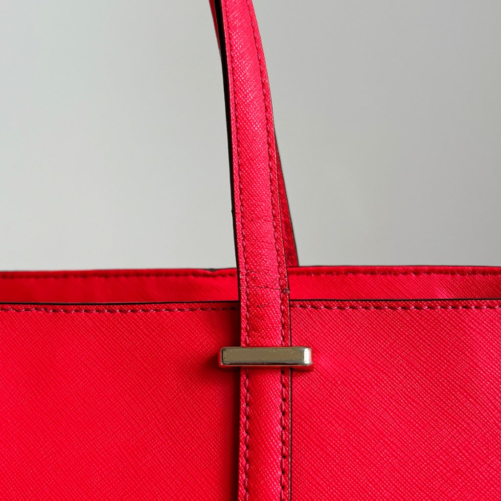 Kate Spade Bright Fuchsia Leather Shopper Shoulder Bag