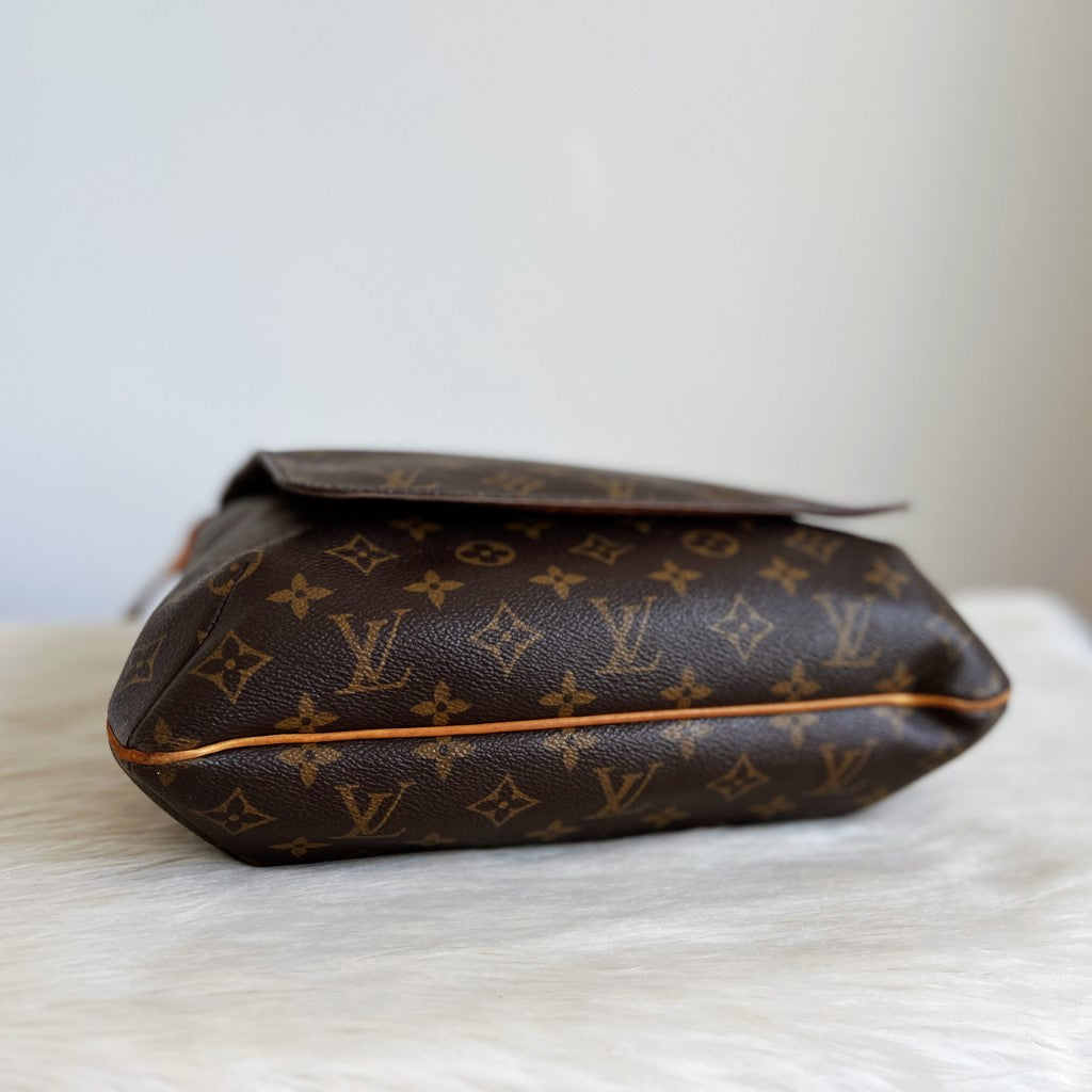 Louis Vuitton Signature Monogram Musette GM Crossbody Shoulder Bag