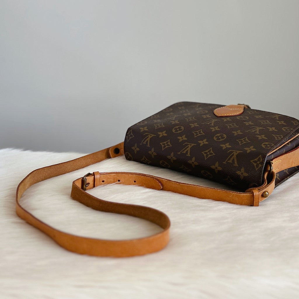 Louis Vuitton Signature Monogram Cartouchiere GM Crossbody Shoulder Bag