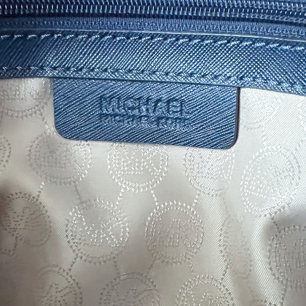 Michael Kors Navy Leather Career 2 Way Shoulder Bag