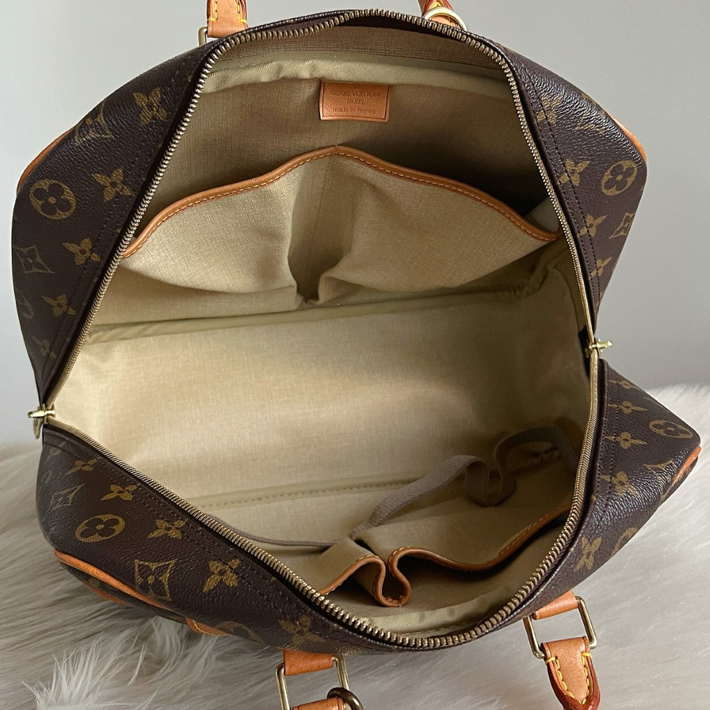 Louis Vuitton Signature Monogram Deauville Tote + Lock & Key