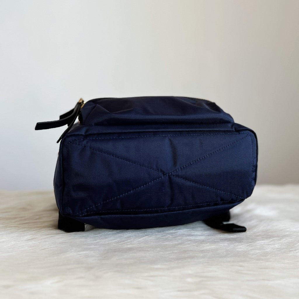 Marc Jacobs Navy Layered Zip Detail Backpack Excellent