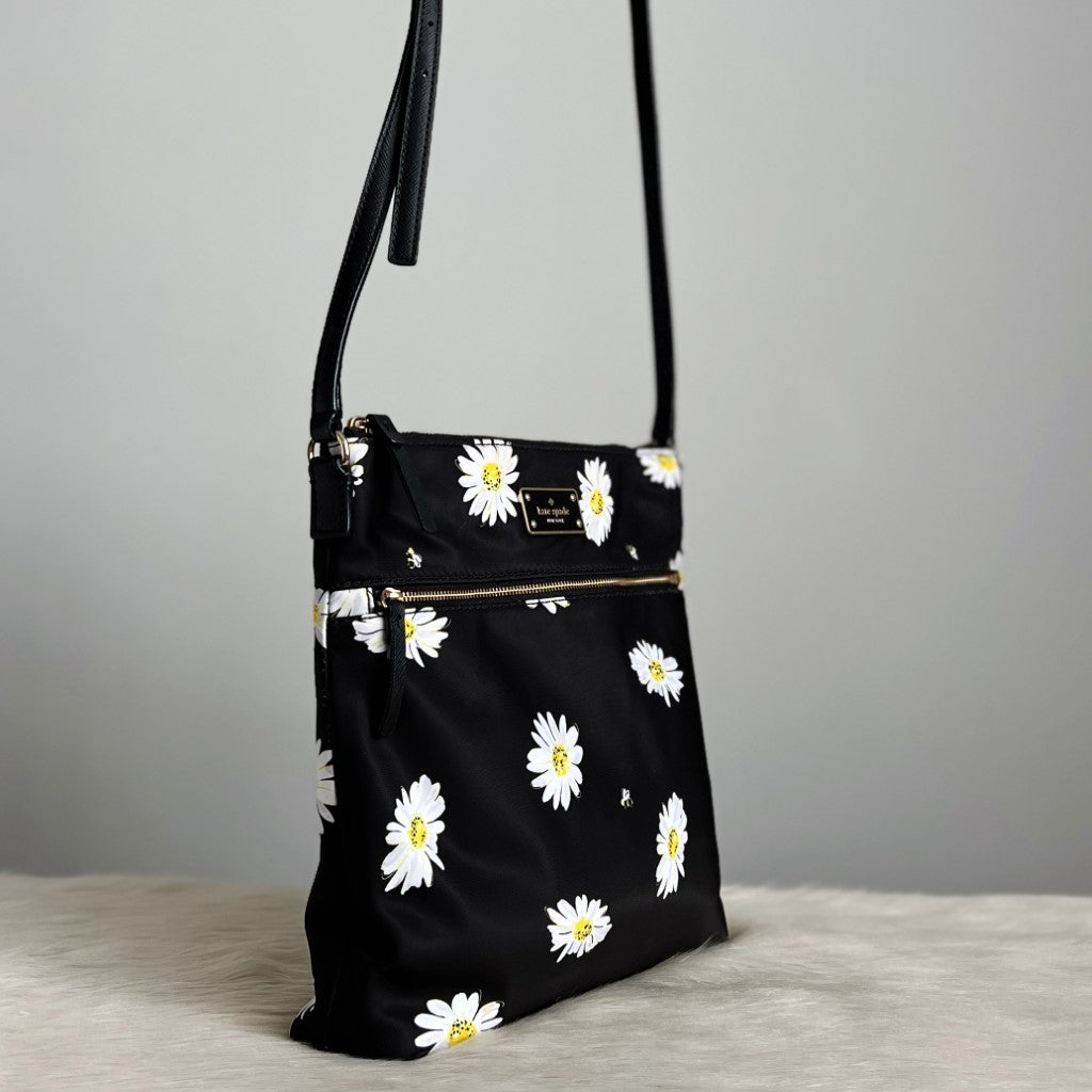 Kate Spade Daisy Floral Pattern Crossbody Shoulder Bag