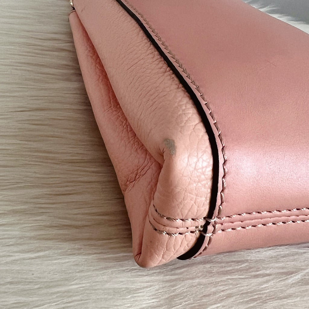 Furla Pink Leather Front Logo Mini 2 Way Shoulder Bag