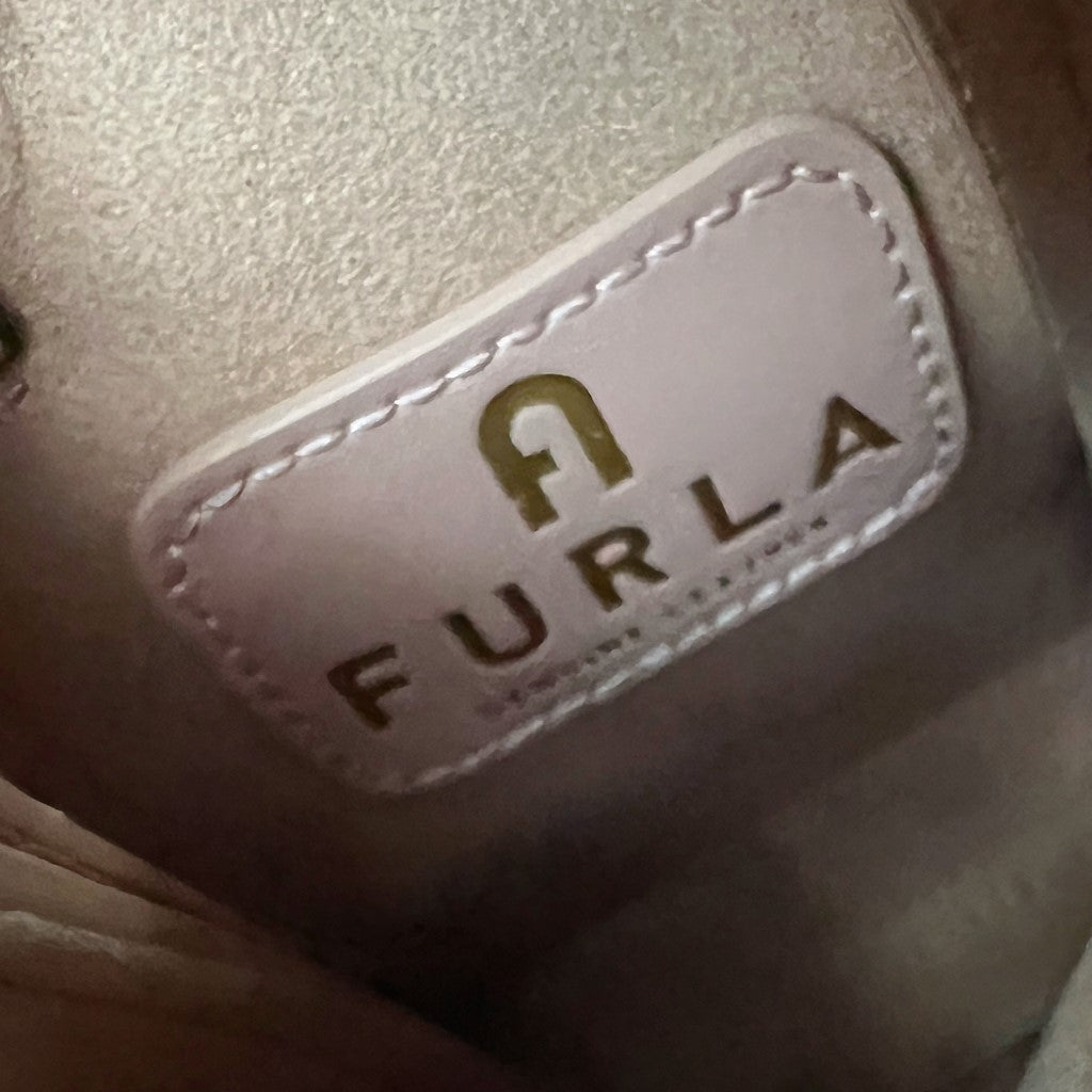 Furla Pink Leather Front Logo Mini 2 Way Shoulder Bag