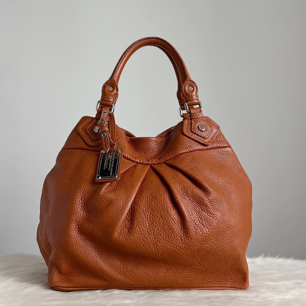 Marc Jacobs Caramel Leather Charm Detail Shoulder Bag