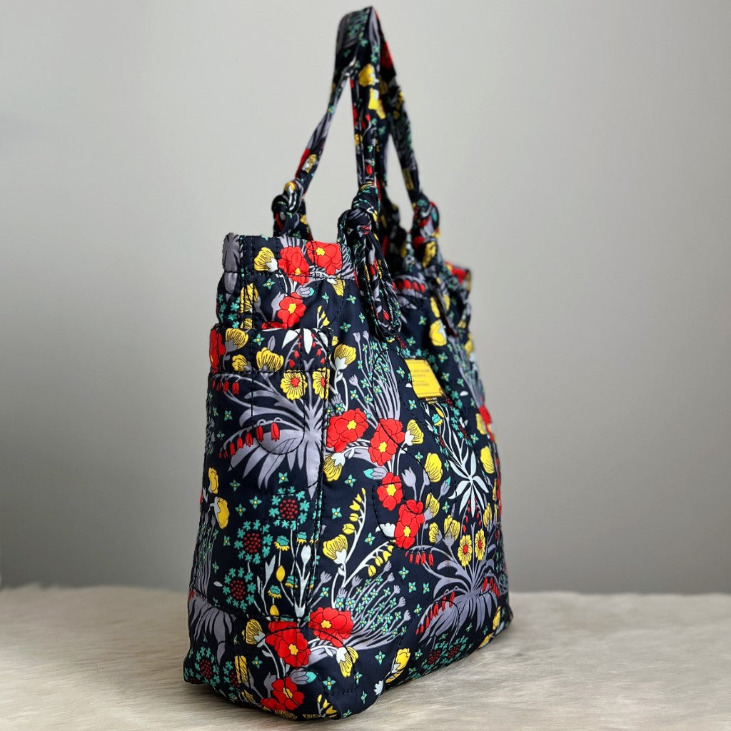 Marc Jacobs Floral Pattern Holiday Large Shoulder Bag