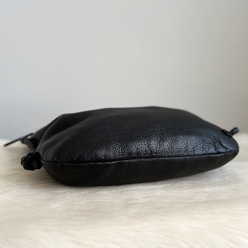 Gucci Black Leather Large Slouchy Crossbody Shoulder Bag Excellent
