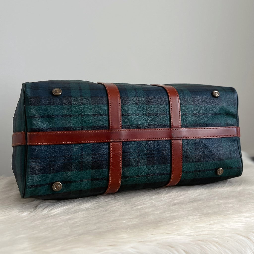 Ralph Lauren Polo Signature Check Print Travel Bag