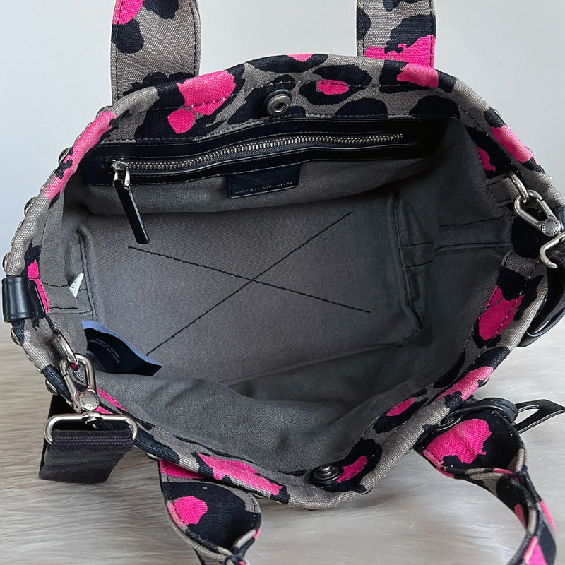 Marc Jacobs Patterned Canvas Studded Detail 2 Way Shoulder Bag