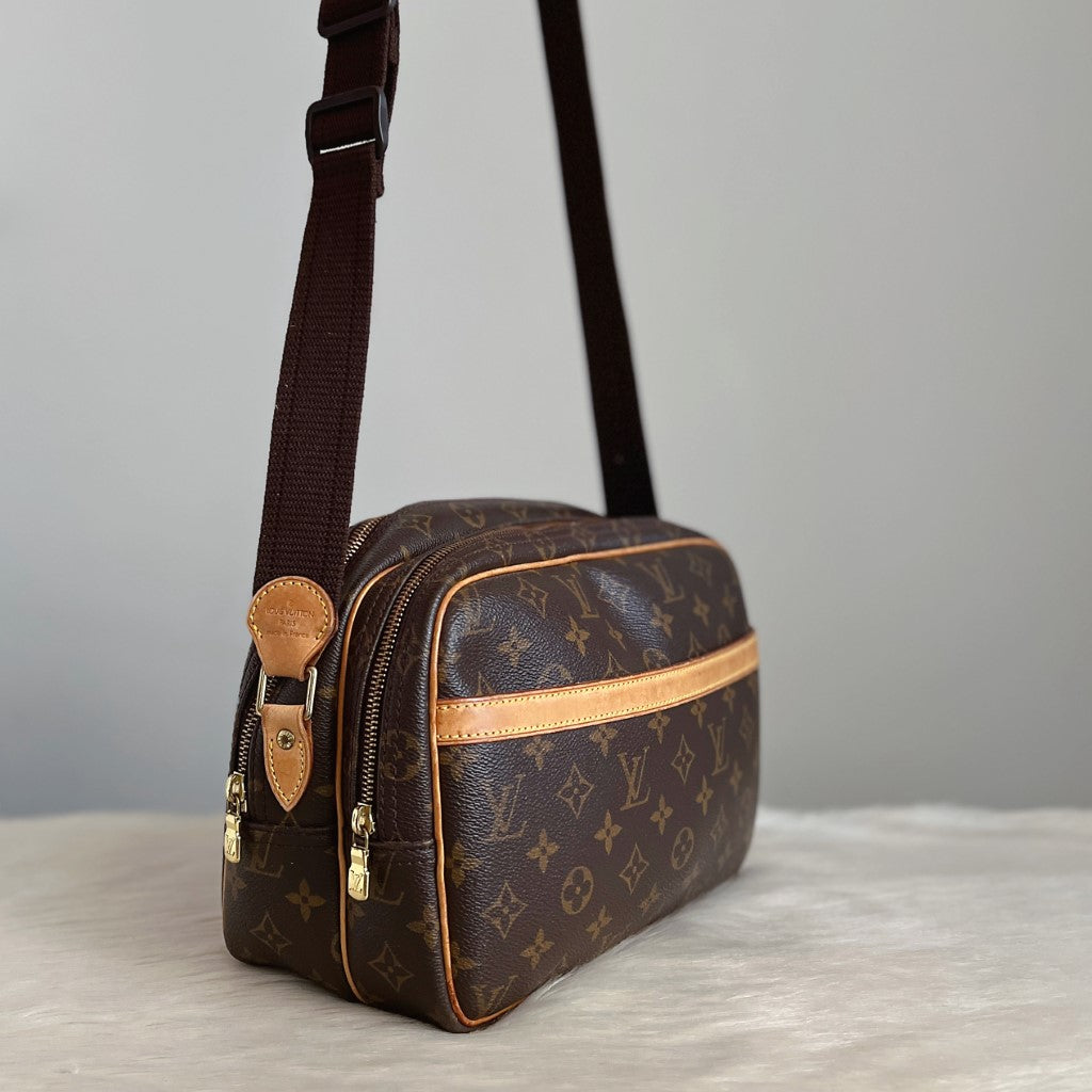 Louis Vuitton Signature Monogram Reporter PM Shoulder Bag