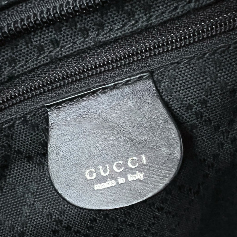 Gucci Black Leather Trim Classic Career Tote Bag