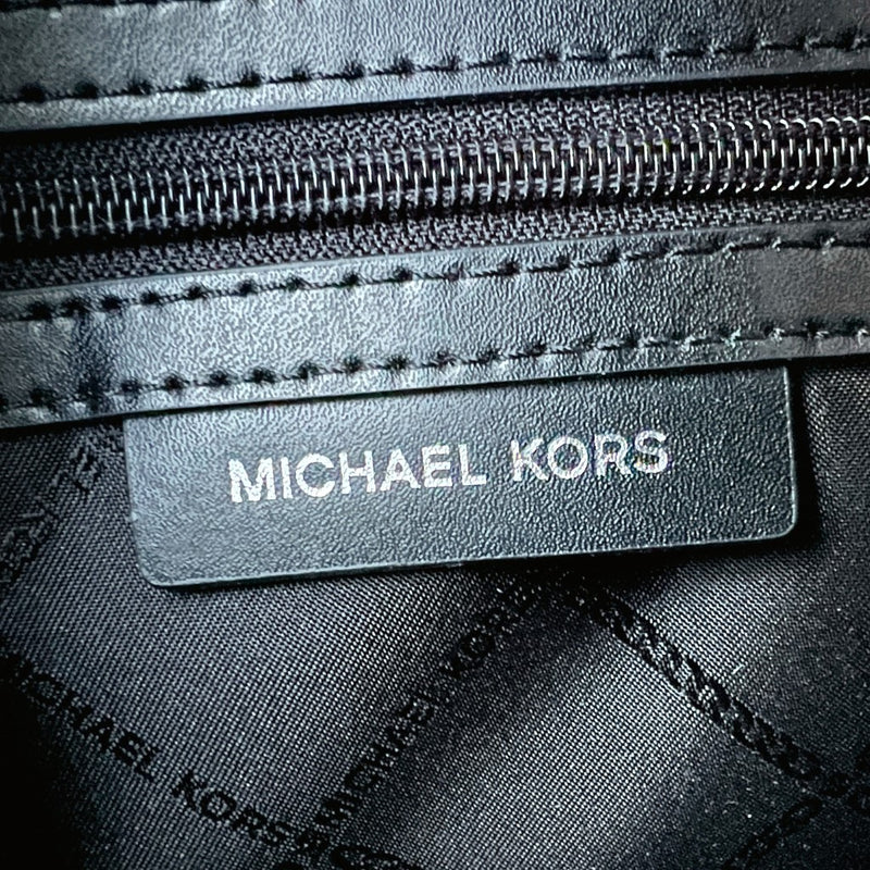 Michael Kors Leaf Pattern MK Monogram Tassel Charm 2 Way Shoulder Bag Like New