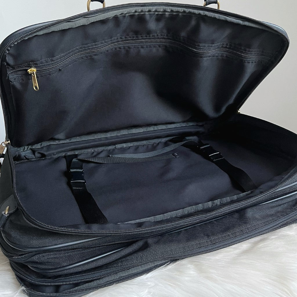 Coach Black Triple Level Carryall Suitcase