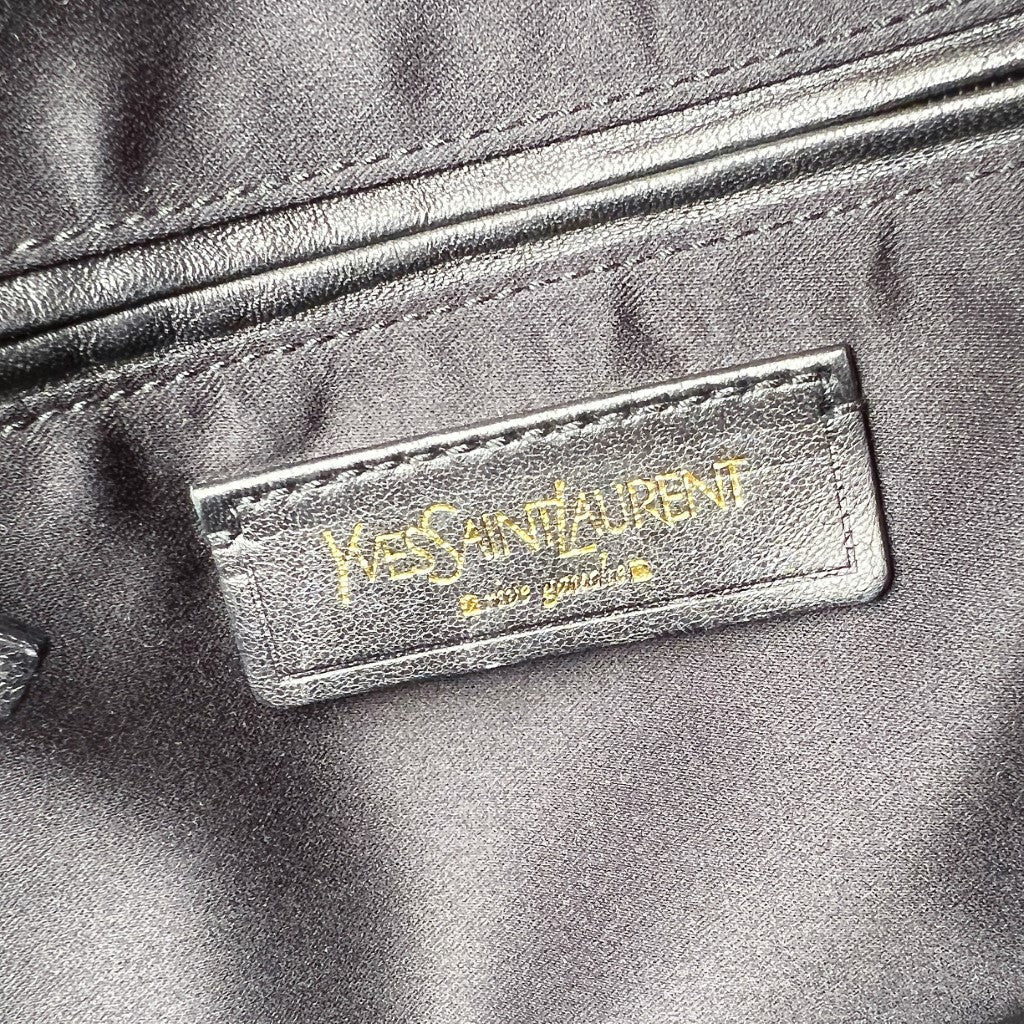 Saint Laurent YSL Black Leather Iconic Muse Bag