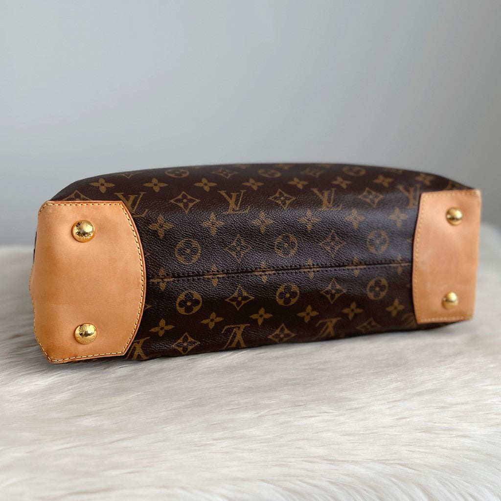 Louis Vuitton Signature Monogram Wilshire MM Shoulder Bag