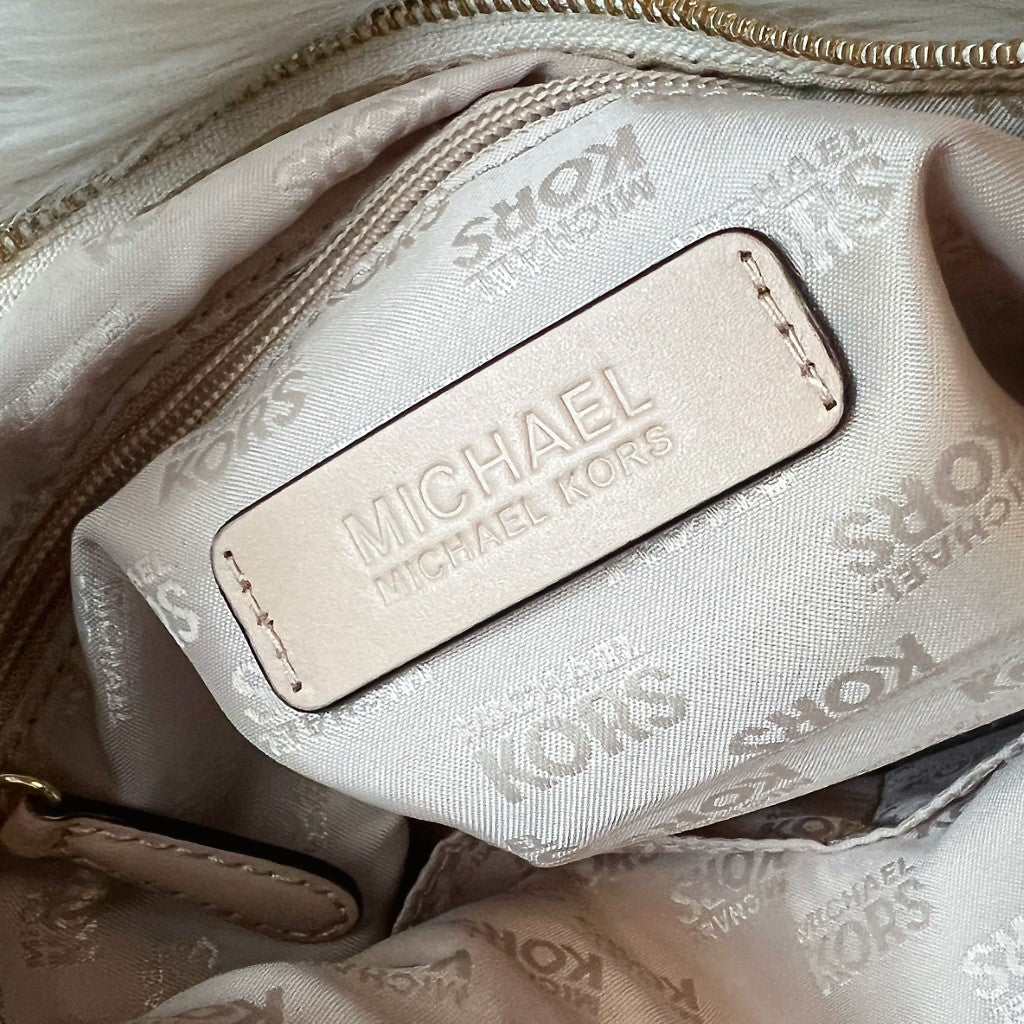 Michael Kors MK Monogram MK Charm Shoulder Bag