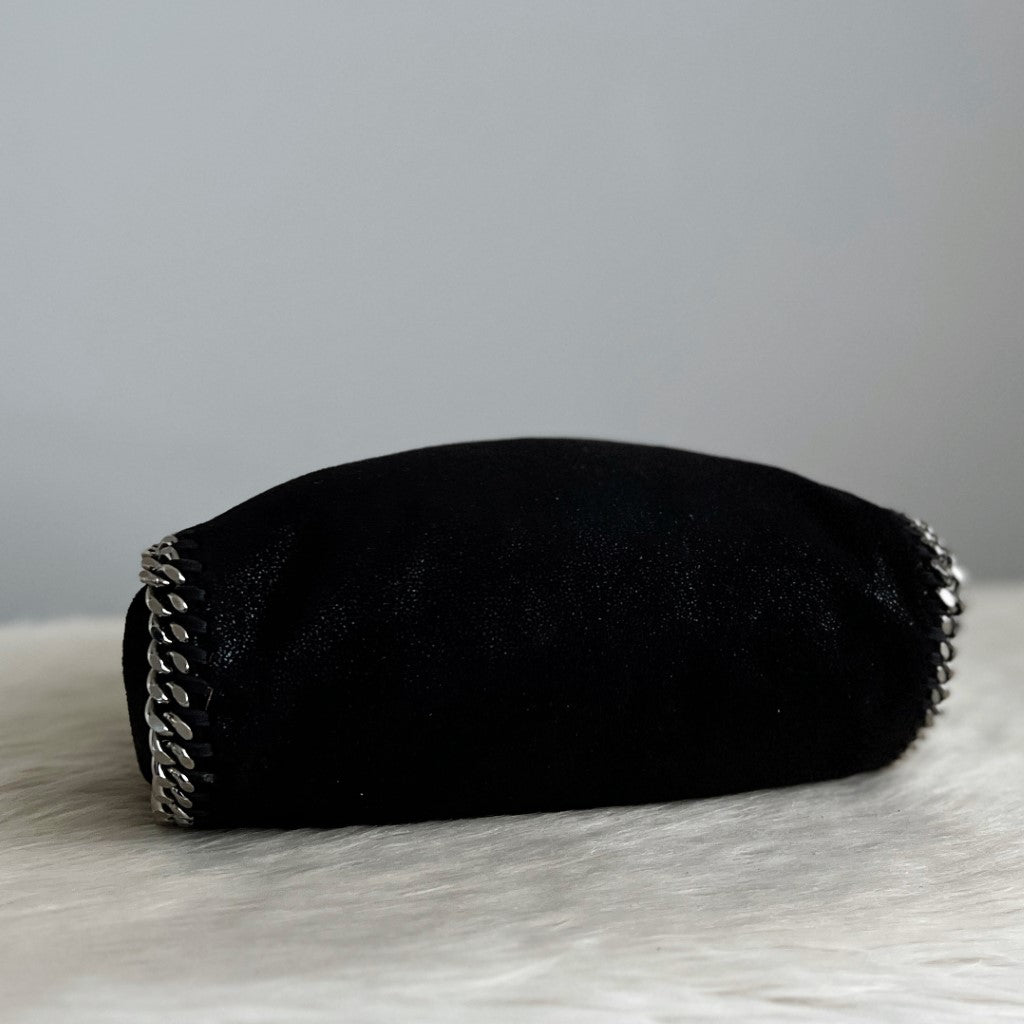 Stella McCartney Black Signature Falabella Shoulder Bag