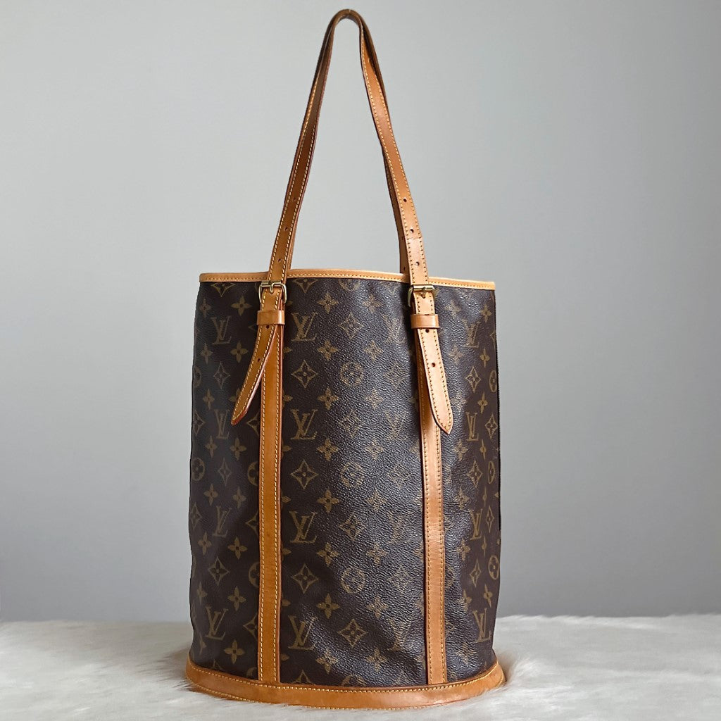 Louis Vuitton Signature Monogram Bucket GM Shoulder Bag