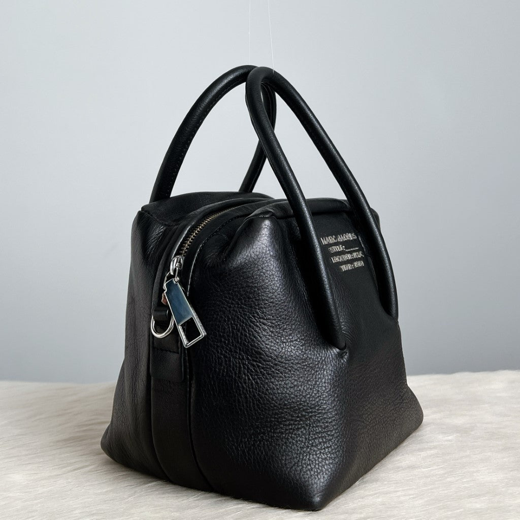 Marc Jacobs Black Leather Small Boston 2 Way Shoulder Bag