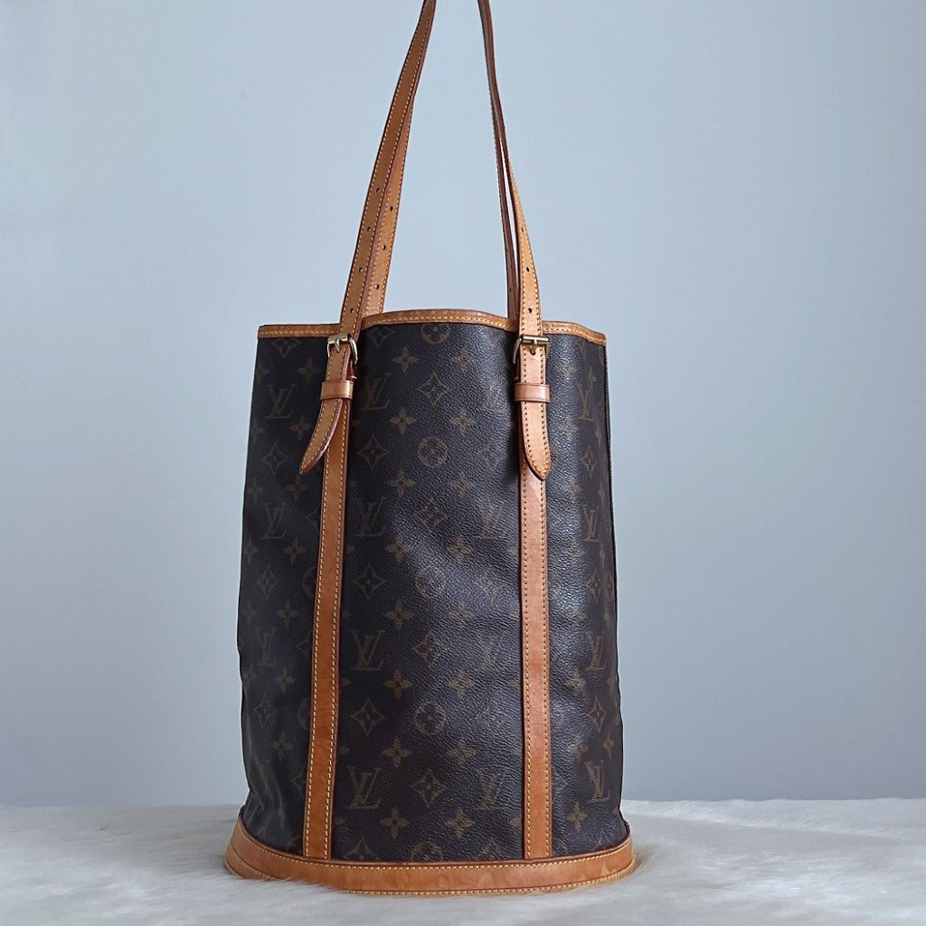 Louis Vuitton Signature Monogram Bucket GM Shoulder Bag