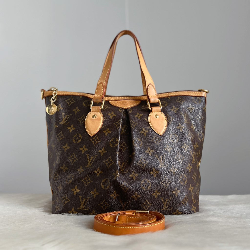 Louis Vuitton Signature Monogram Palermo PM 2 Way Shoulder Bag