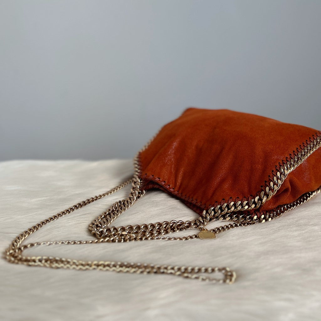 Stella McCartney Orange Falabella 2 Way Shoulder Bag