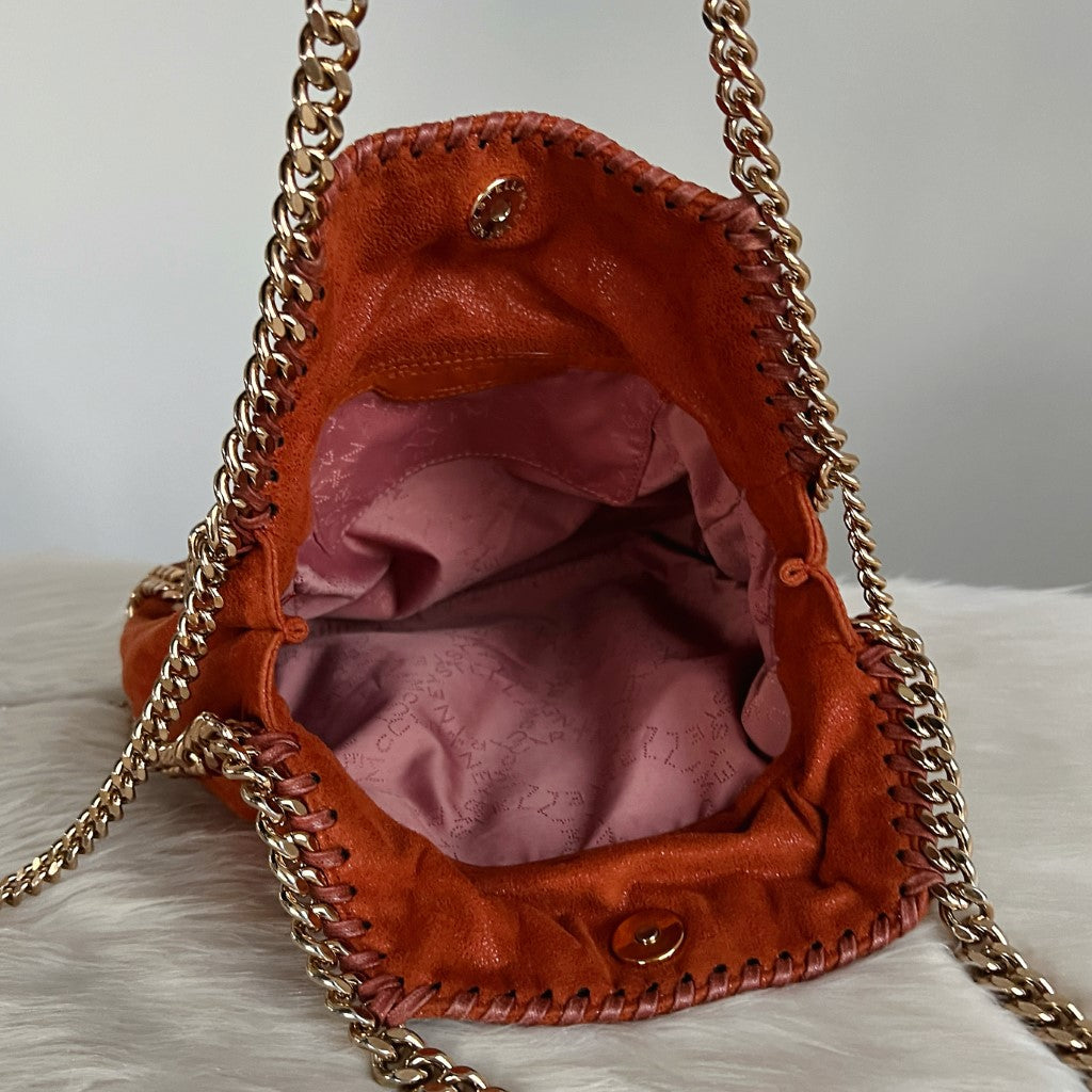 Stella McCartney Orange Falabella 2 Way Shoulder Bag