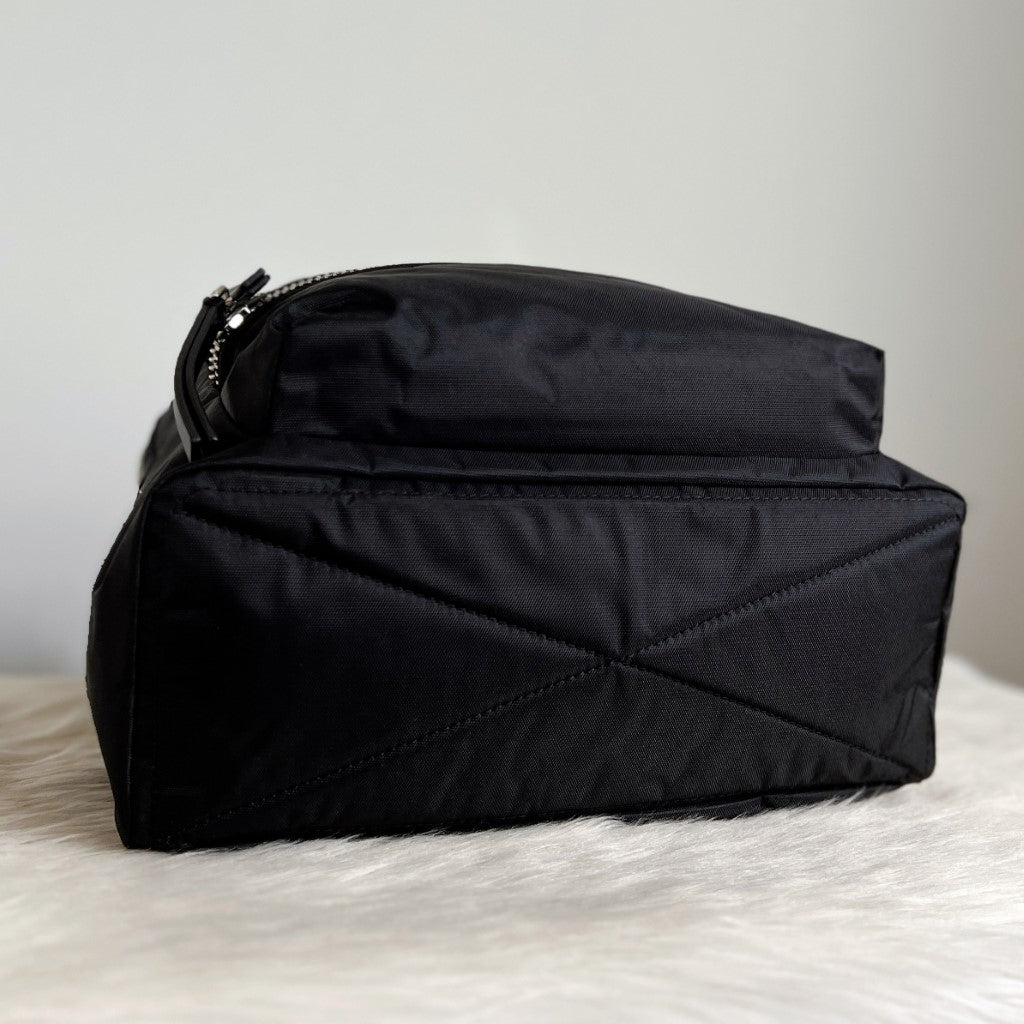 Marc Jacobs Black Layered Zip Detail Backpack