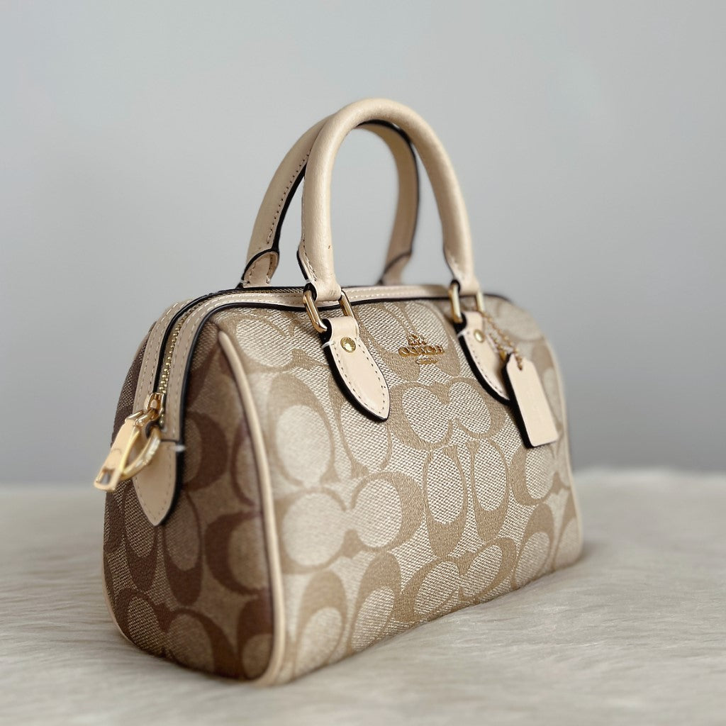 Coach two tone bag sale