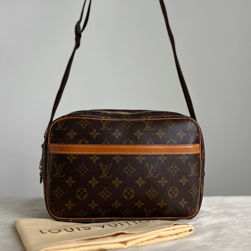 Louis Vuitton Signature Monogram Reporter PM Shoulder Bag