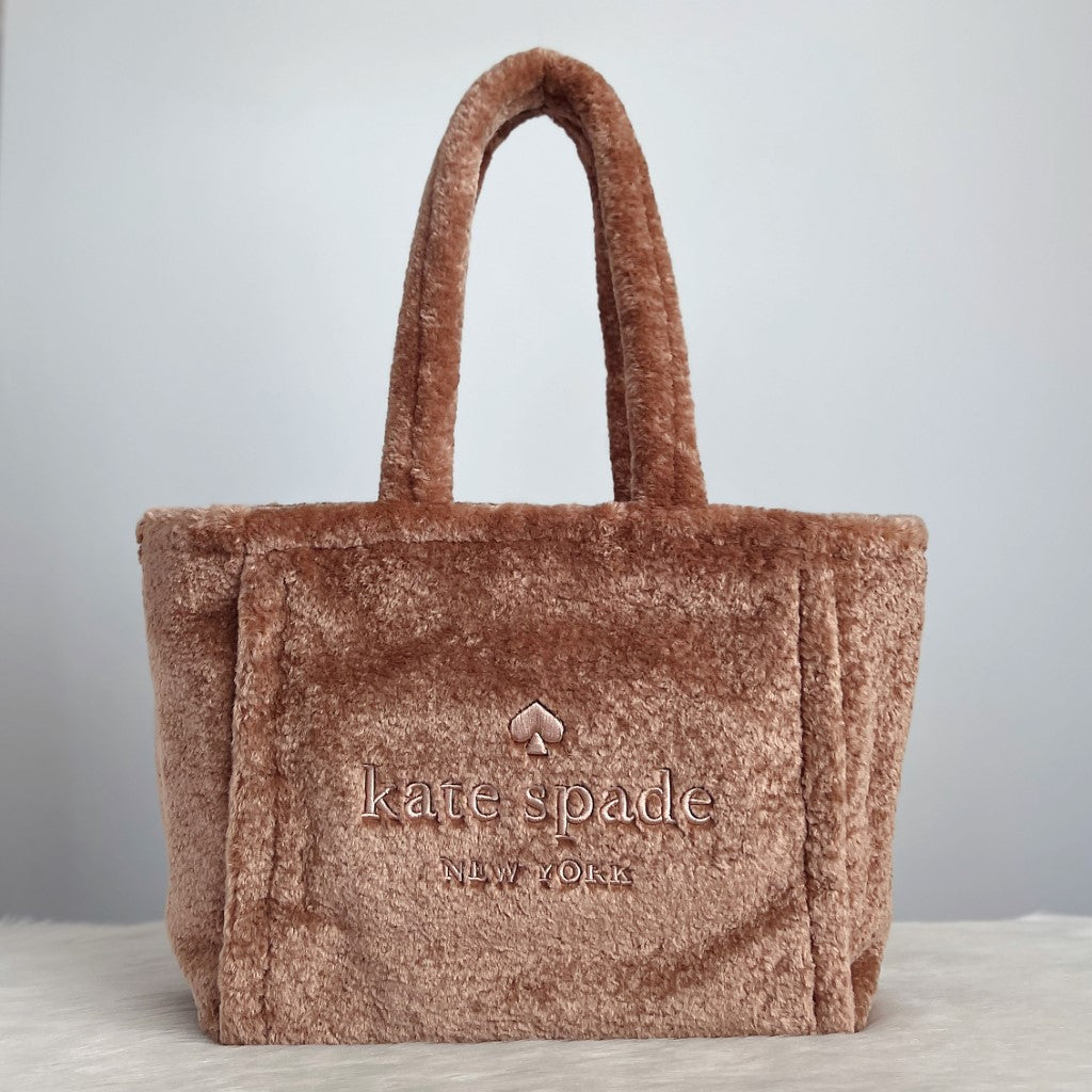 Kate Spade Caramel Teddy Shopper Shoulder Bag Like New