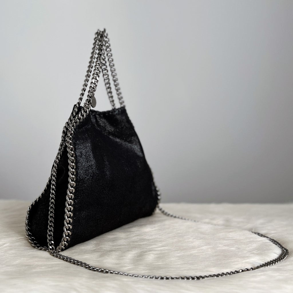 Stella Mccartney Black Signature Falabella 2 Way Shoulder Bag Excellent