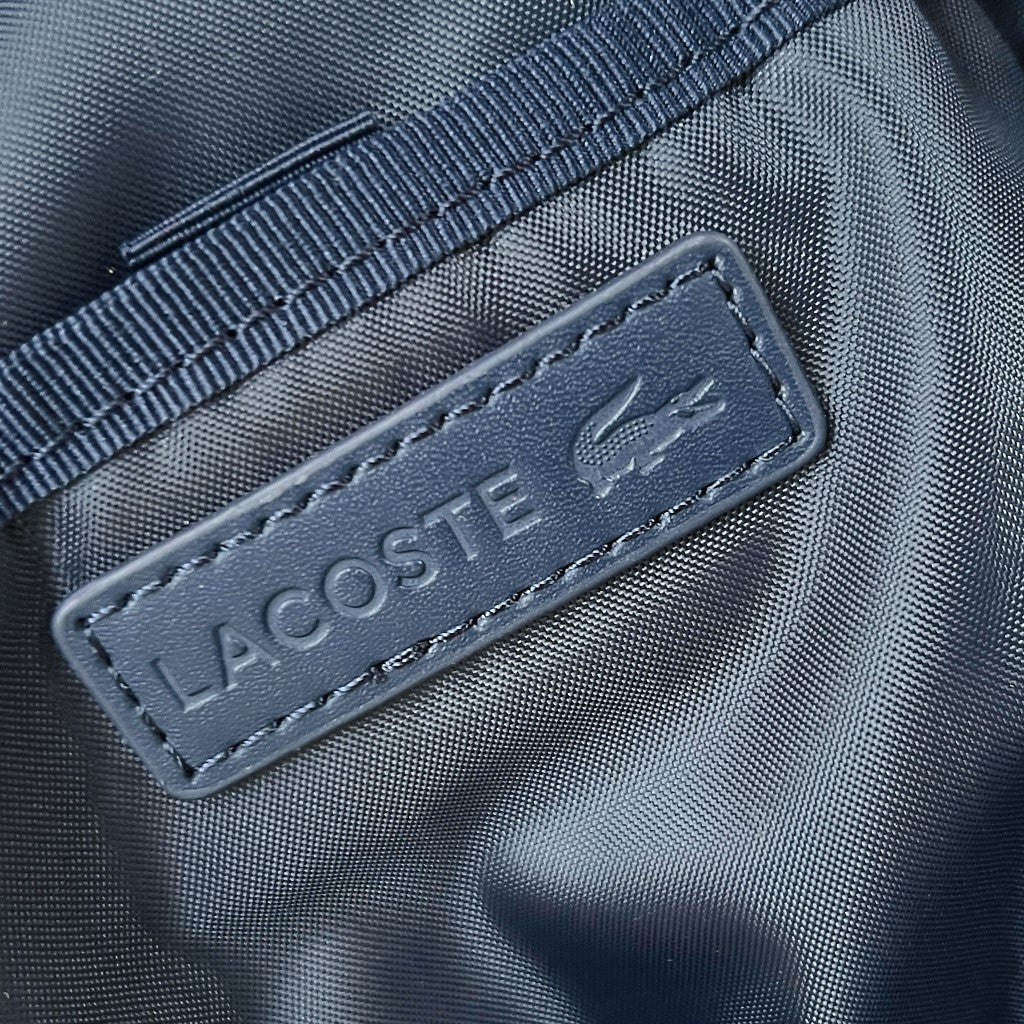 Lacoste Navy Double Compartment Single Shoulder Backpack Like New