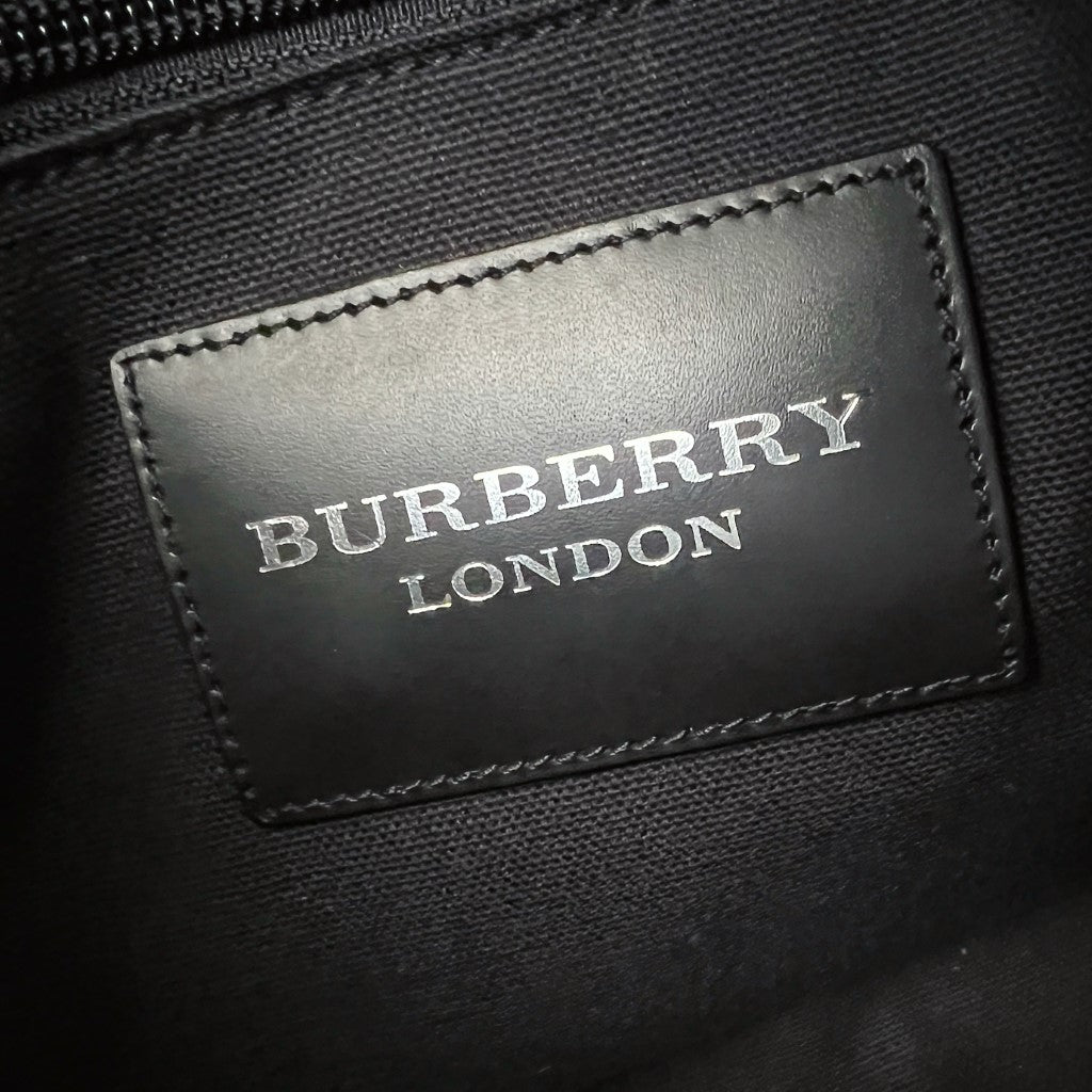 Burberry Black Leather Classic Small Tote Bag Excellent