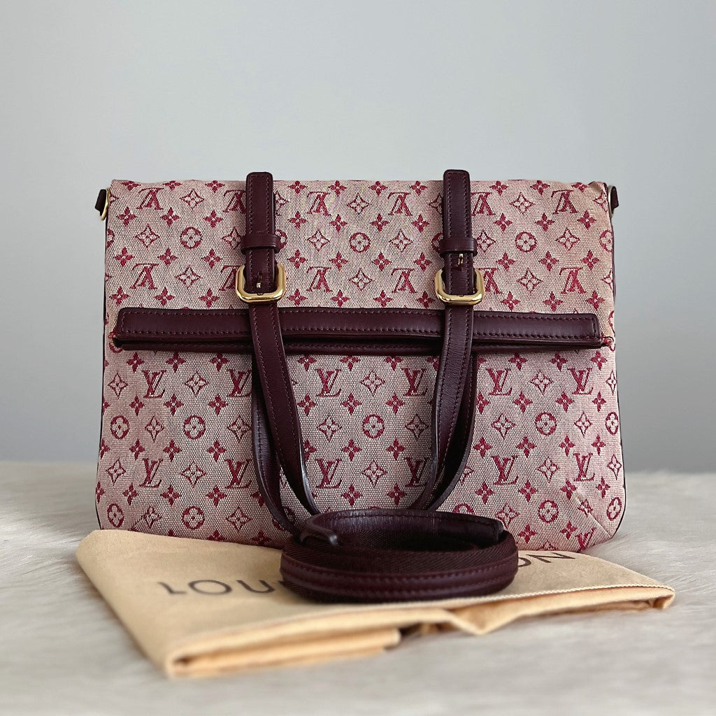 Louis Vuitton Mini Lin Francoise Monogram 2 Way Shoulder Bag