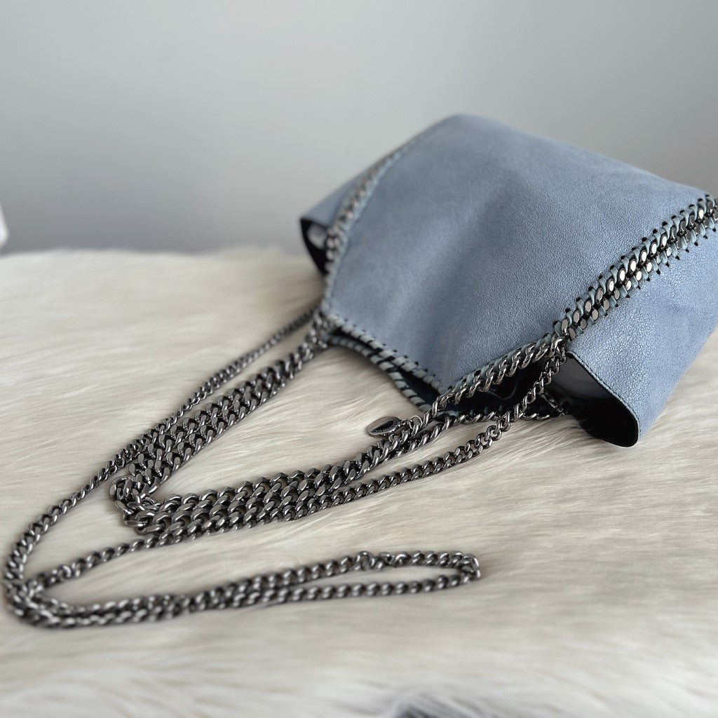 Stella Mccartney Two Tone Signature Falabella Shoulder Bag + Pouch