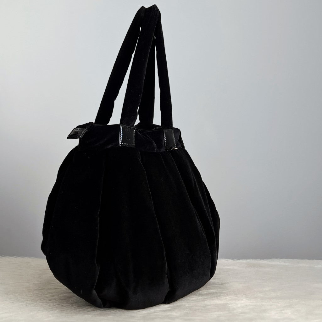 See by Chloe Black Joy Rider Puffy Large Shoulder Bag Excellent